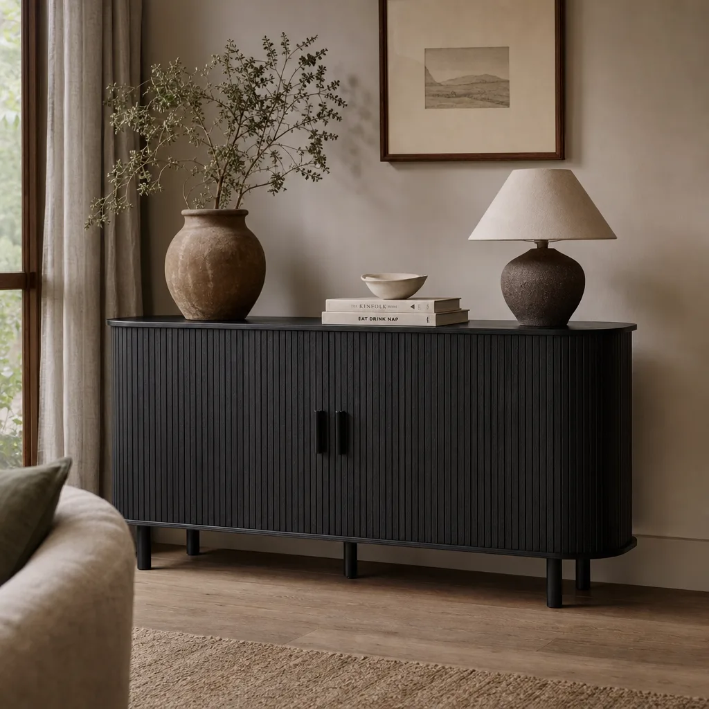 Axel 2 Door Fluted Sideboard