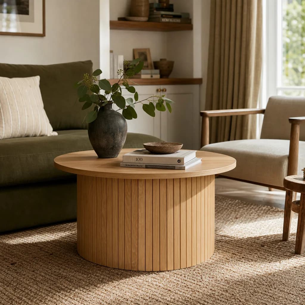 Axel Round Fluted Coffee Table