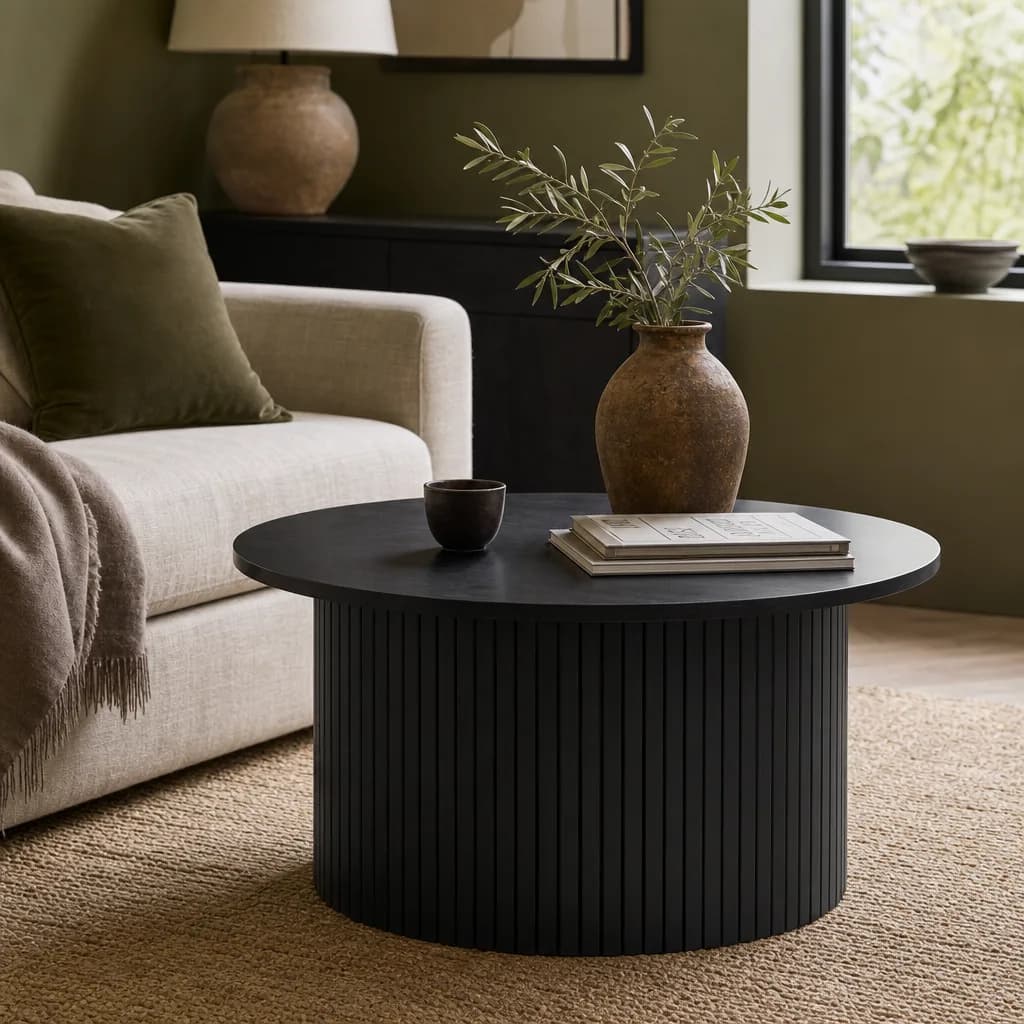 Axel Round Fluted Coffee Table
