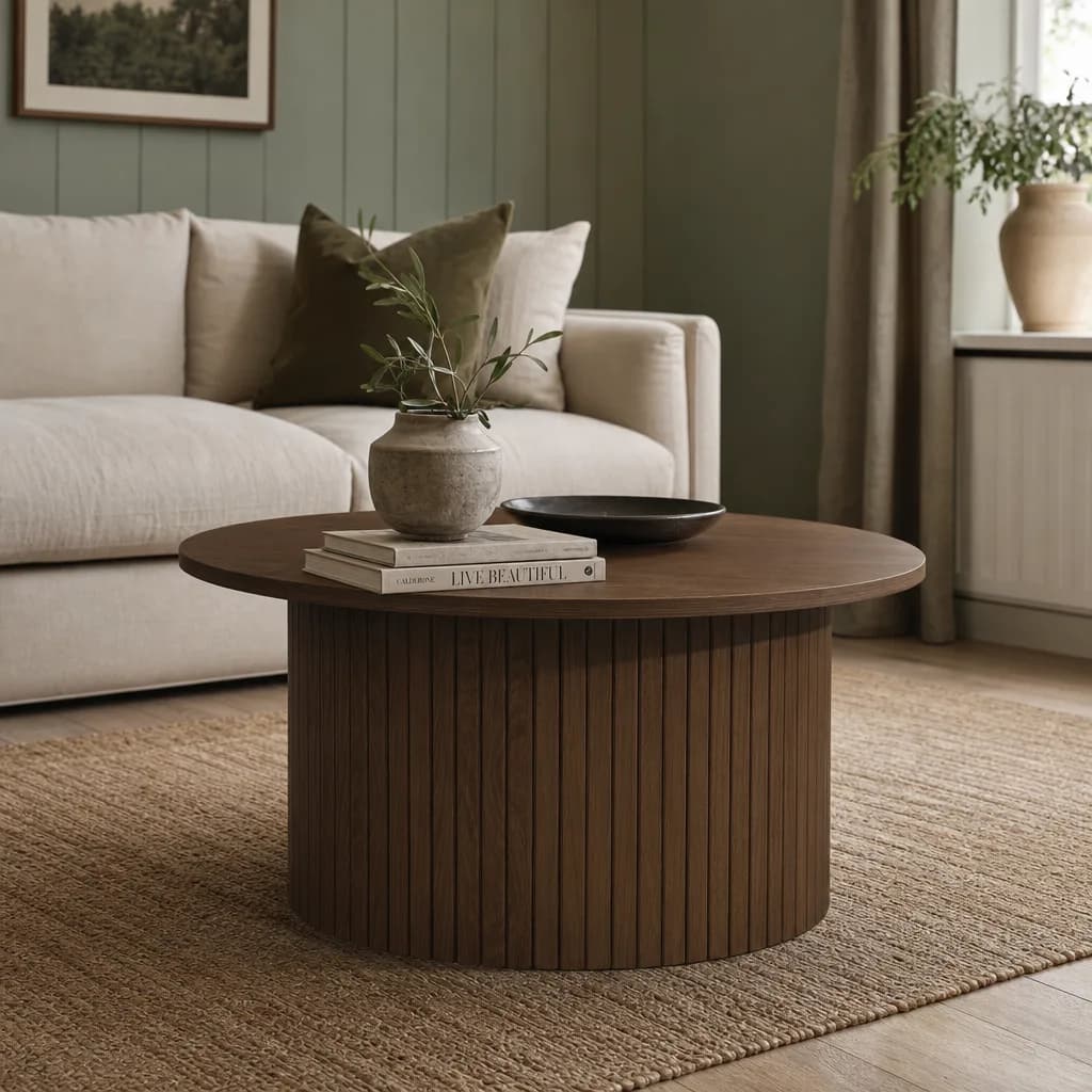Axel Round Fluted Coffee Table