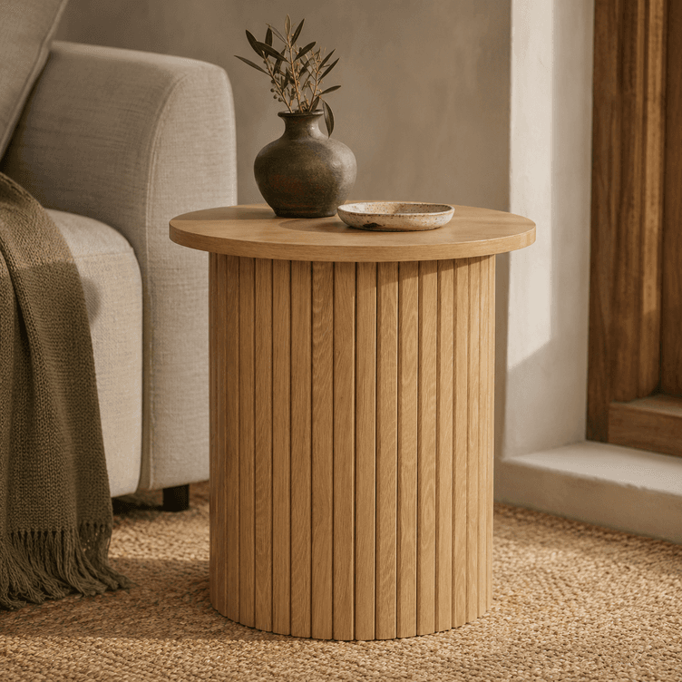 Axel Fluted Side Table