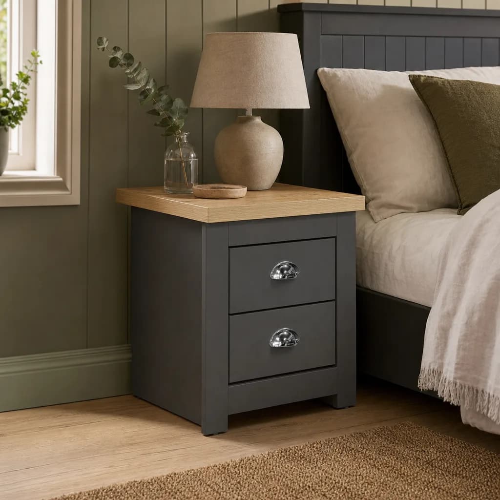 Highgate 2 Drawer Bedside