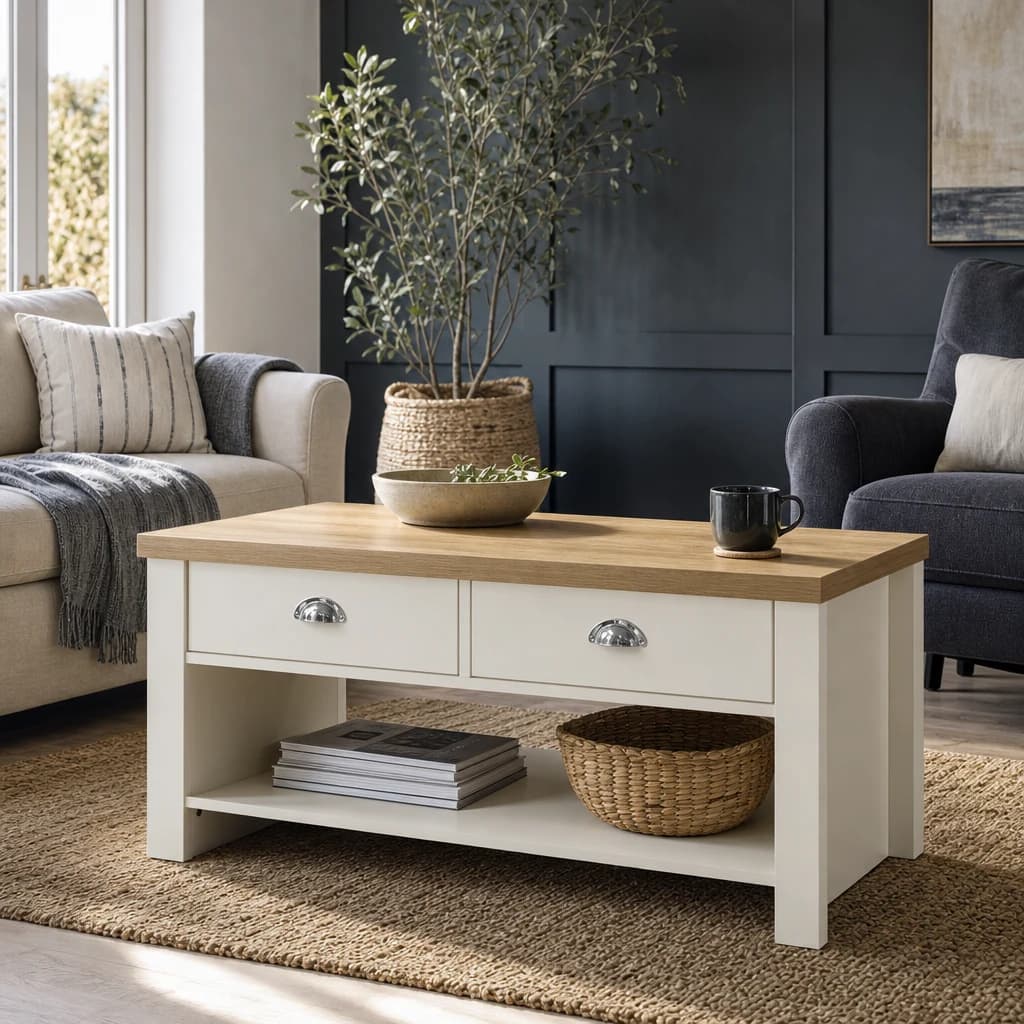 Highgate 2 Drawer Coffee Table - Coffee tables, photo 1 of 10
