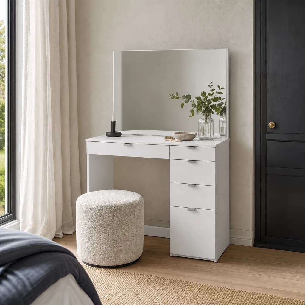 Ava 5 Drawer Dressing Table - Tables, photo 1 of 8