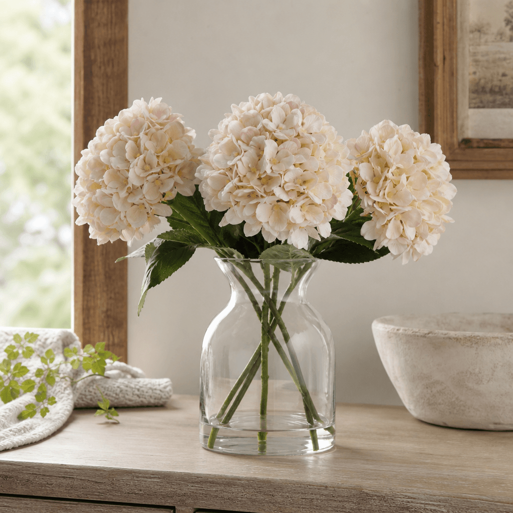 Autumn White Hydrangea — Pack of 3