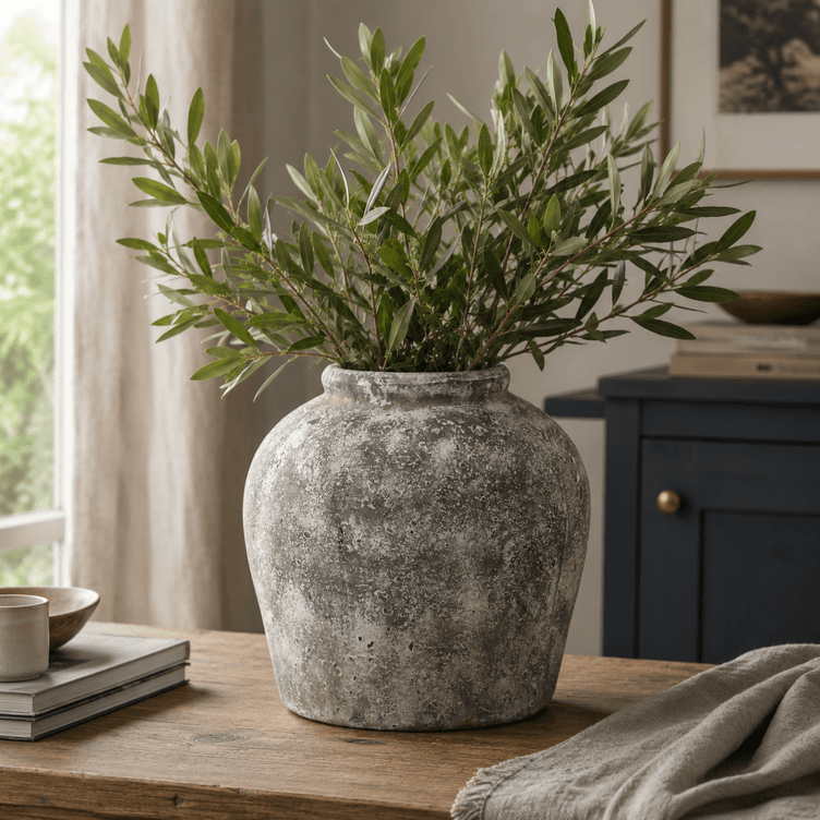 Aged Stone Ceramic Vase - Vases, photo 3 of 7