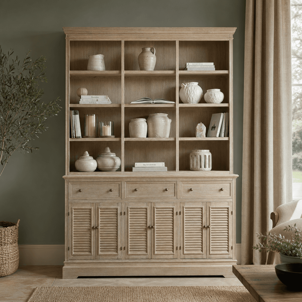 Delphine Collection 6 Door 3 Drawer Large Dresser Base