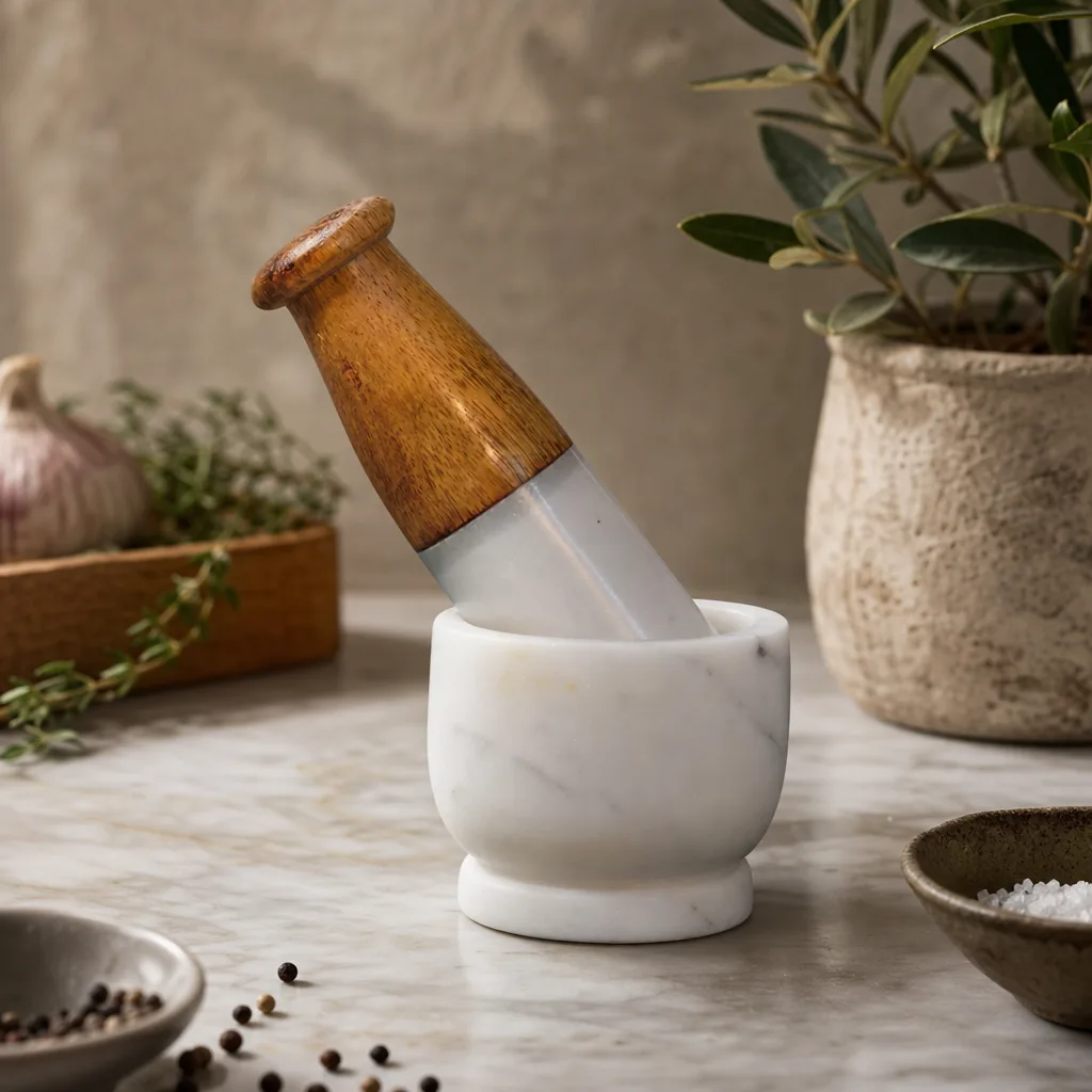 Small Marble Pestle and Mortar