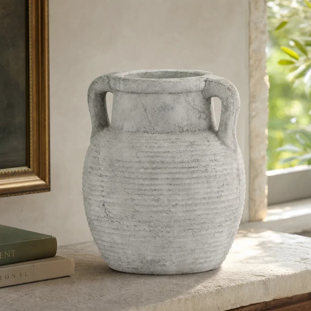 Athena Stone Amphora Pot - Vases, photo 1 of 5
