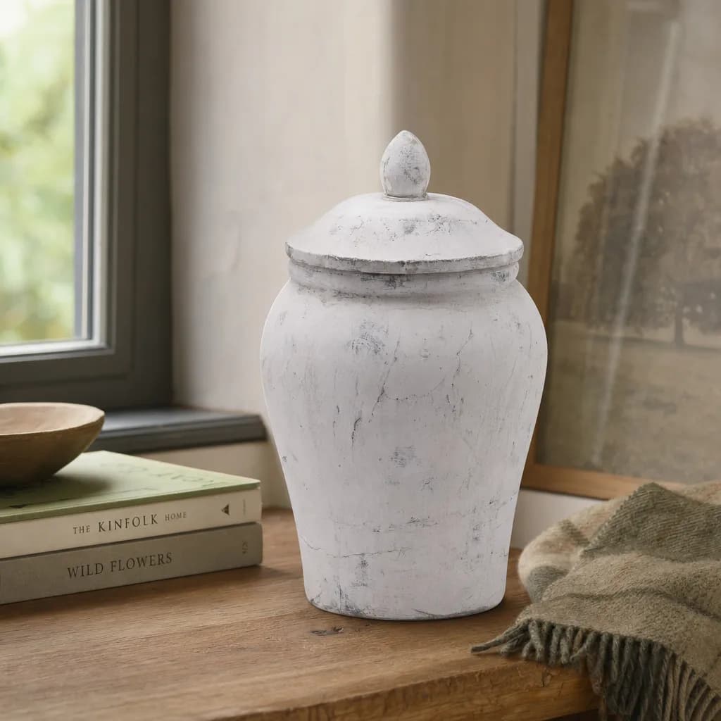 Bloomville Stone Ginger Jar - Vases, photo 1 of 5