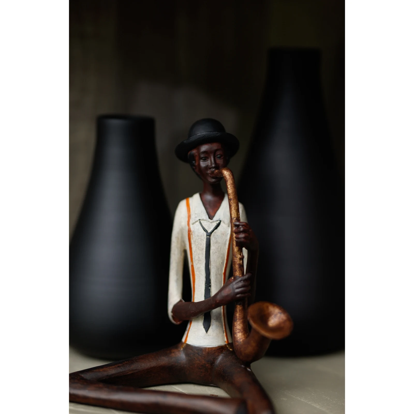 Sitting Jazz Band Saxophonist - Decorative, photo 5 of 5