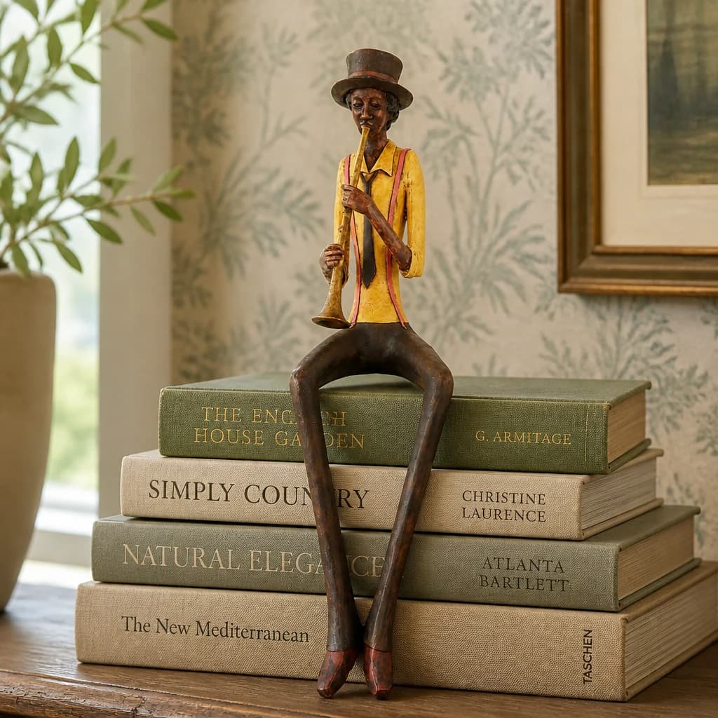 Sitting Jazz Band Trumpeter - Decorative, photo 1 of 5