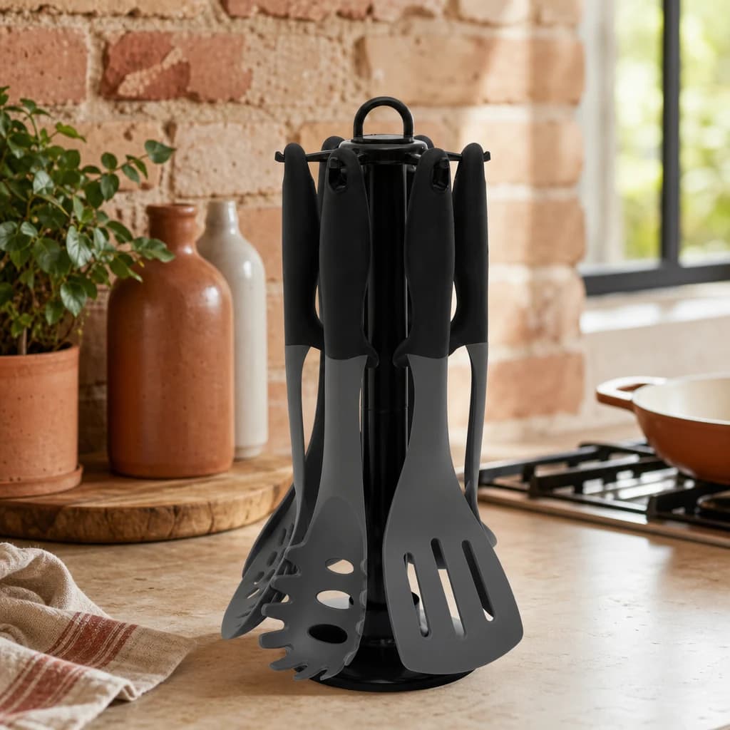 Tyri 6 Piece Kitchen Utensill Set With Stand - Accessories, photo 1 of 6