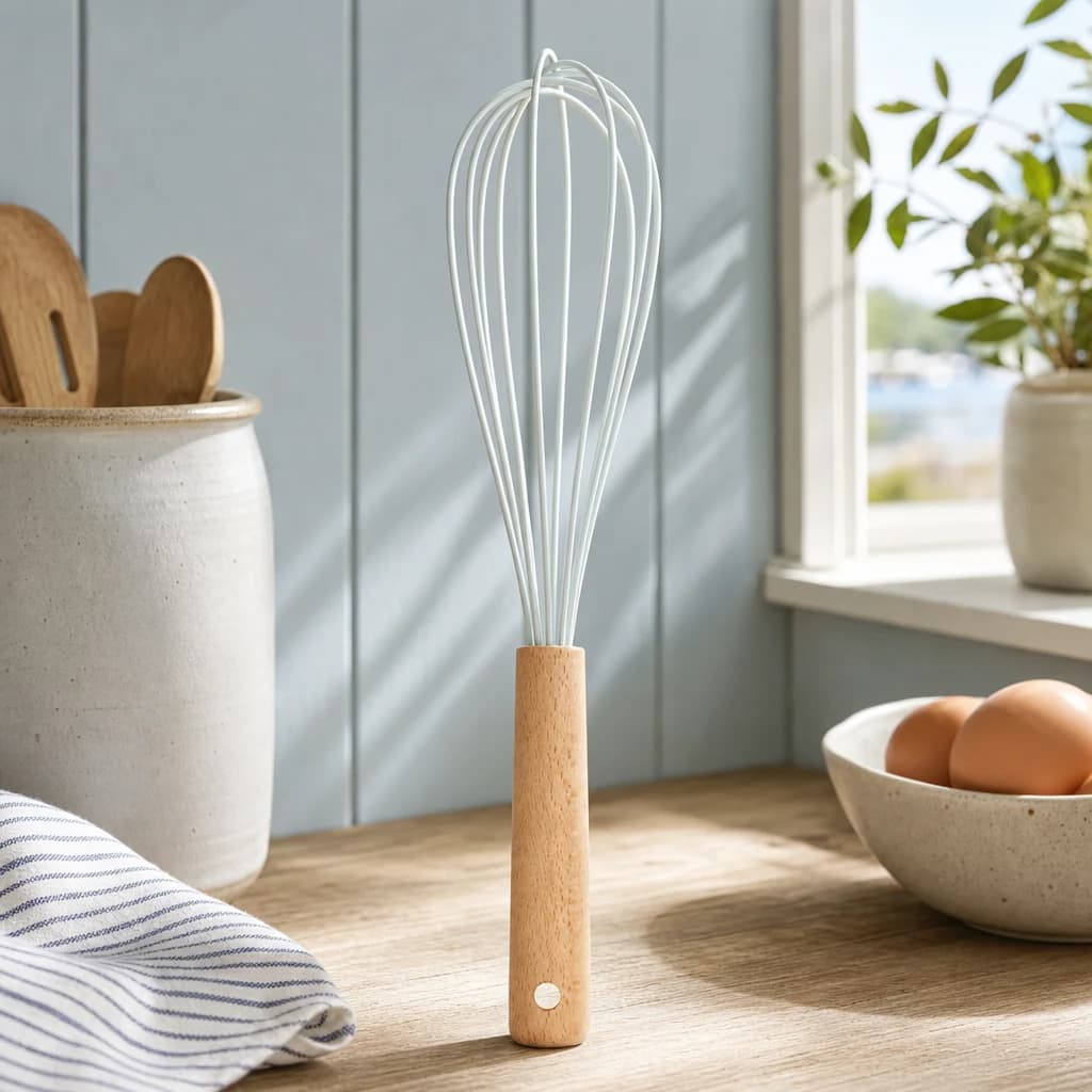 Nova Sage Green Silicone Head Whisk With Round Wood Handle - Accessories, photo 1 of 2