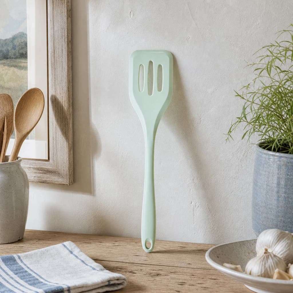 Nova Sage Green Silicone Slotted Turner - Accessories, photo 1 of 2