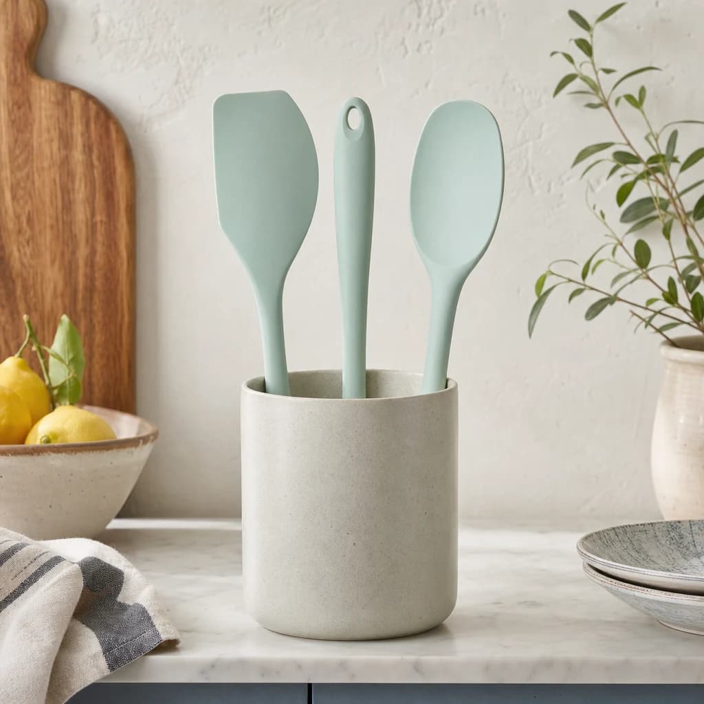 Nova Sage Green 3 Piece Silicone Kitchen Tool Set - Accessories, photo 1 of 8