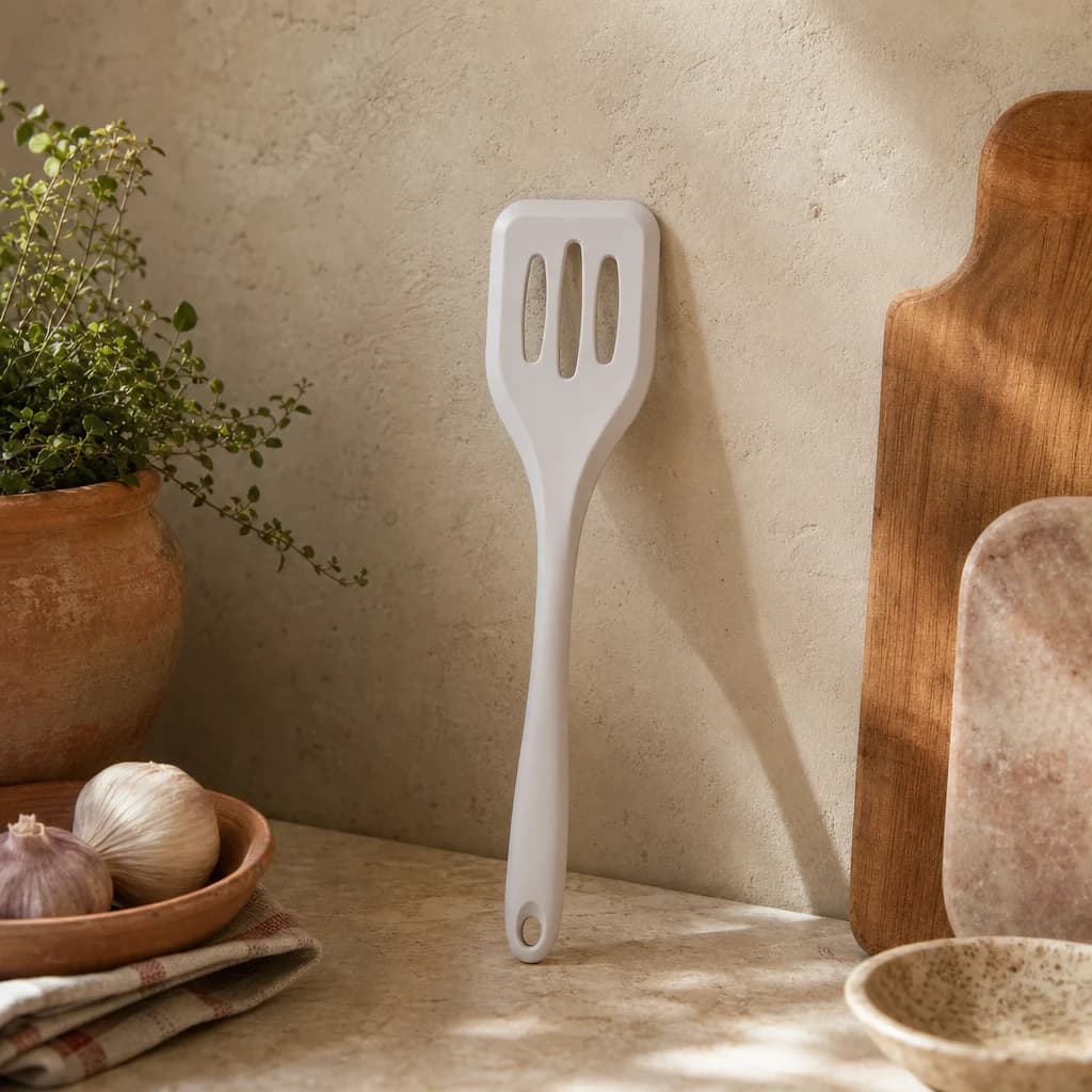 Nova Natural Stone Silicone Slotted Turner - Accessories, photo 1 of 3