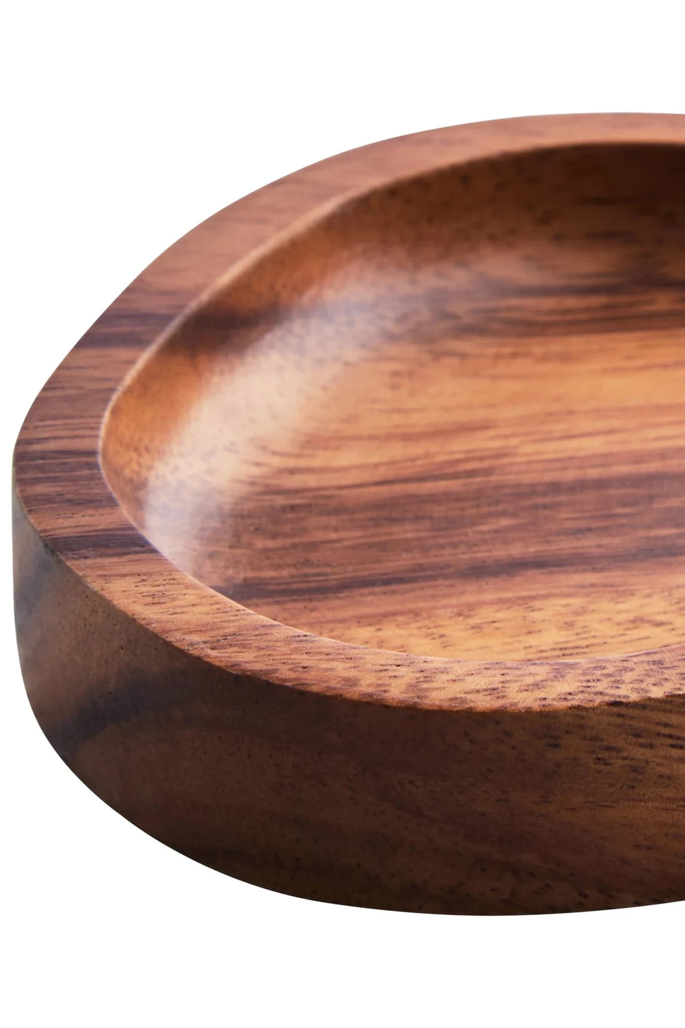 Kora Acacia Wood Small Organic Shape Serving Plate and Tray - Tables, photo 8 of 8