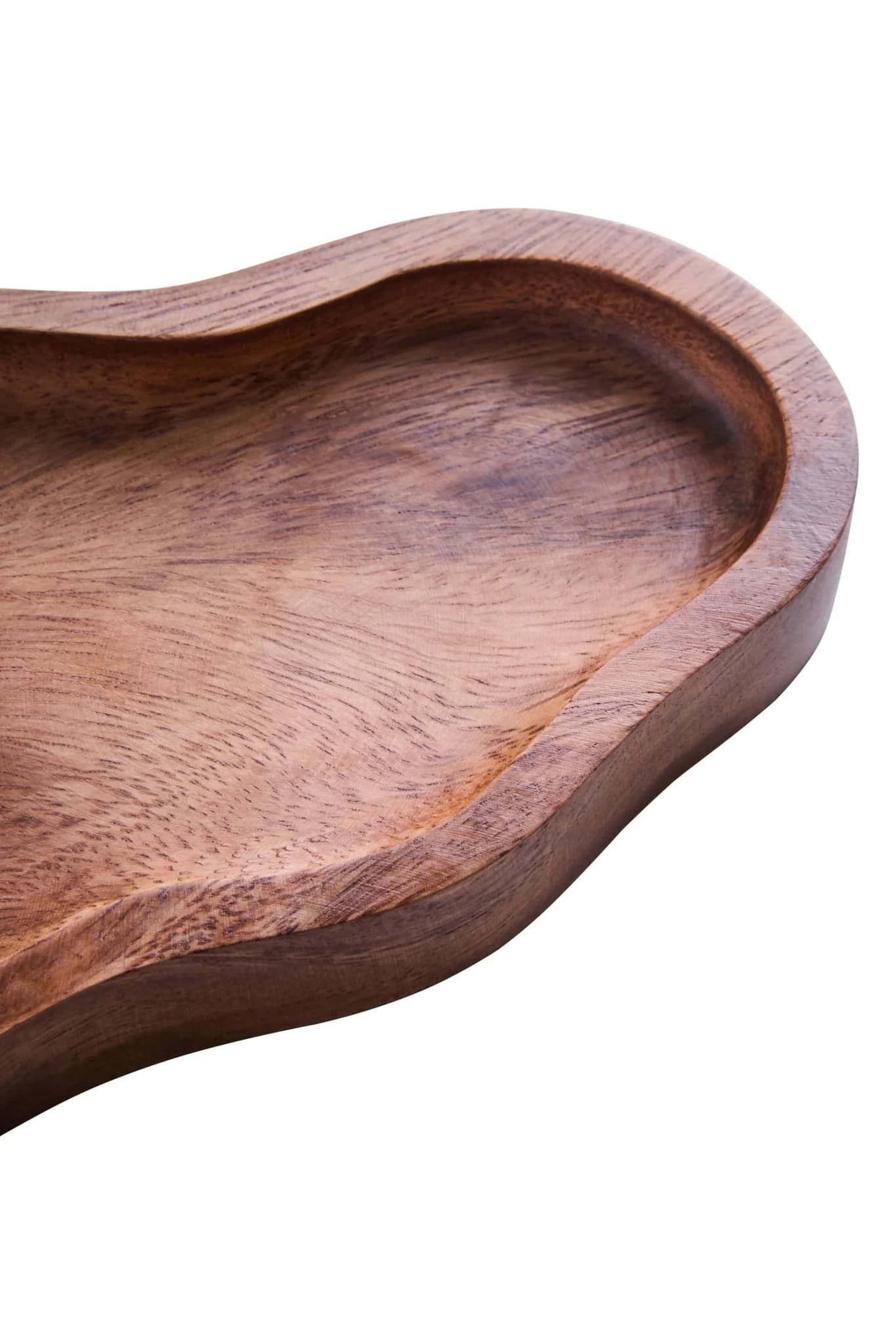 Kora Acacia Wood Small Organic Shape Serving Plate and Tray - Tables, photo 7 of 8