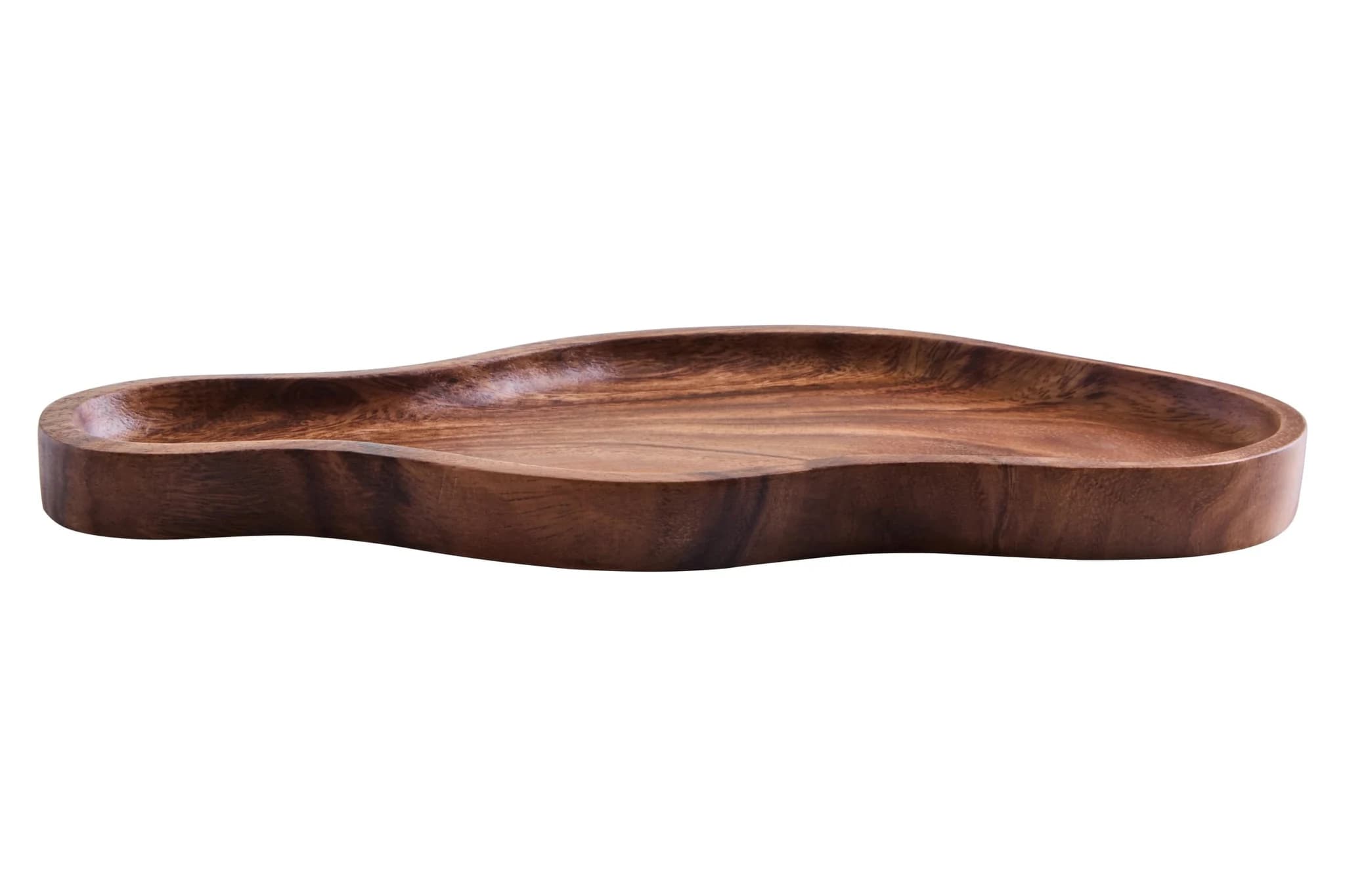 Kora Acacia Wood Large Organic Shape Serving Plate and Tray - Tables, photo 2 of 8