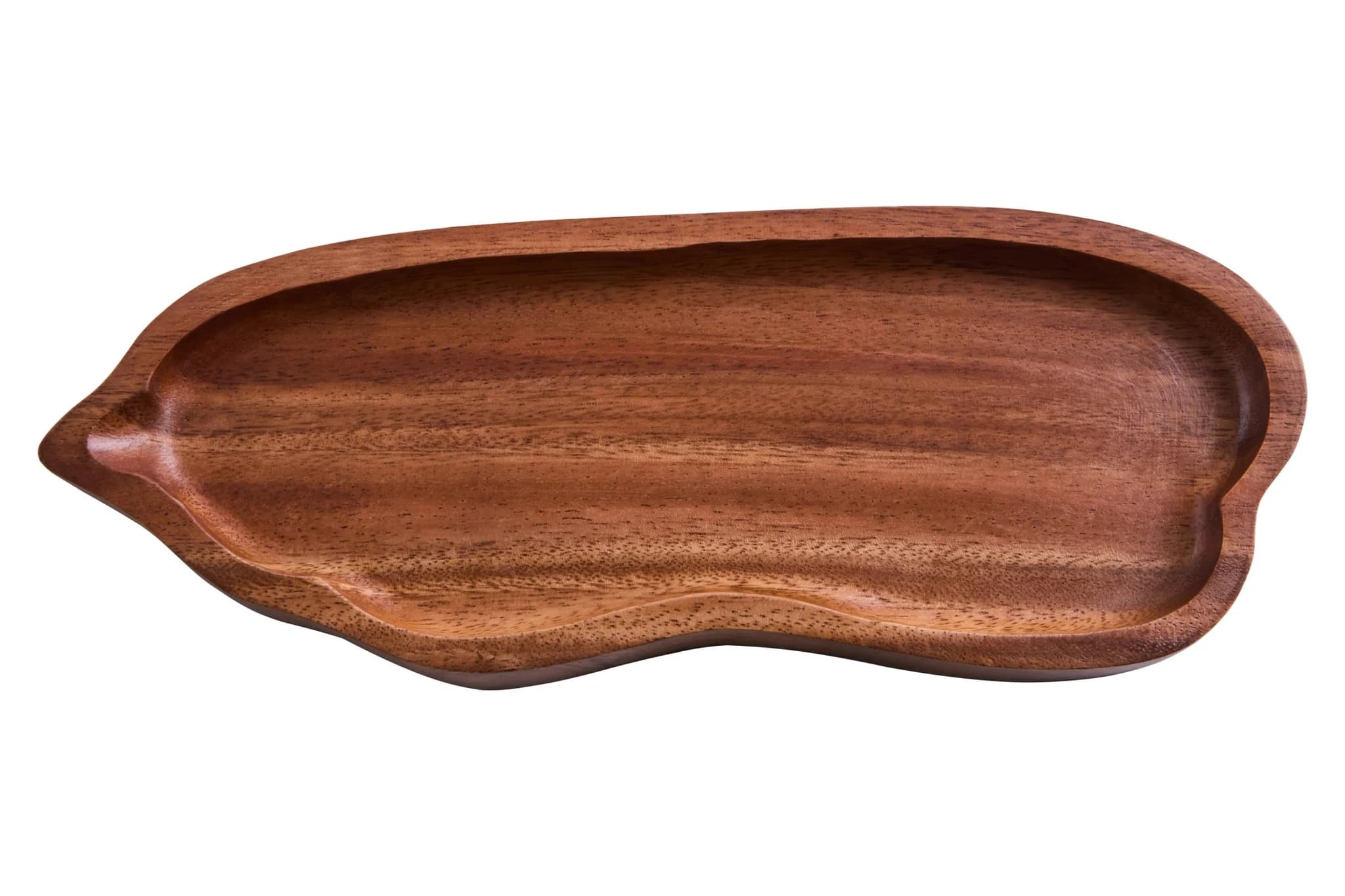 Kora Acacia Wood Medium Organic Shape Serving Plate and Tray - Tables, photo 3 of 8