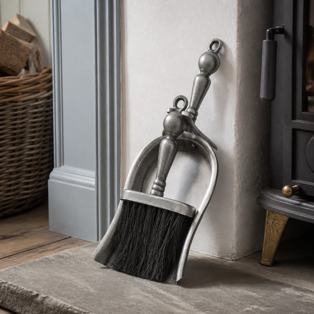 Hearth Tidy Set in Antique Pewter Effect Finish - Decorative, photo 1 of 4
