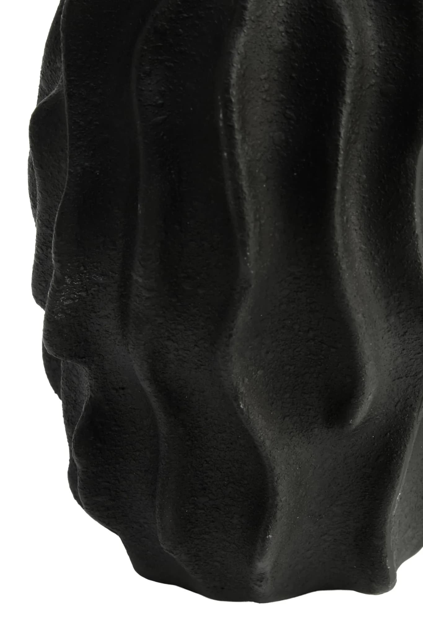 Broc Small Black Textured Vase - Vases, photo 4 of 5