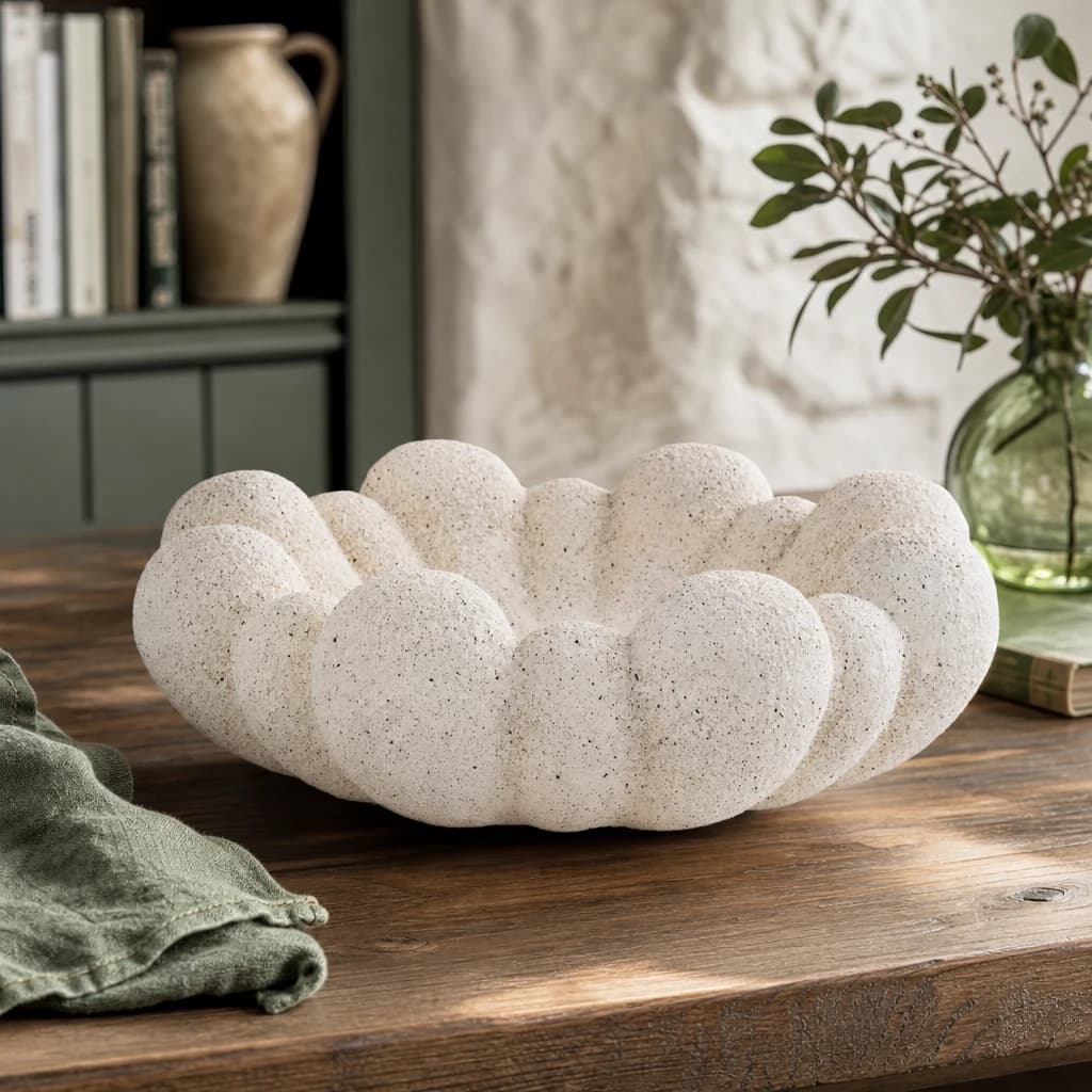 Broc Cream Bubble Design Bowl - Decorative, photo 1 of 8