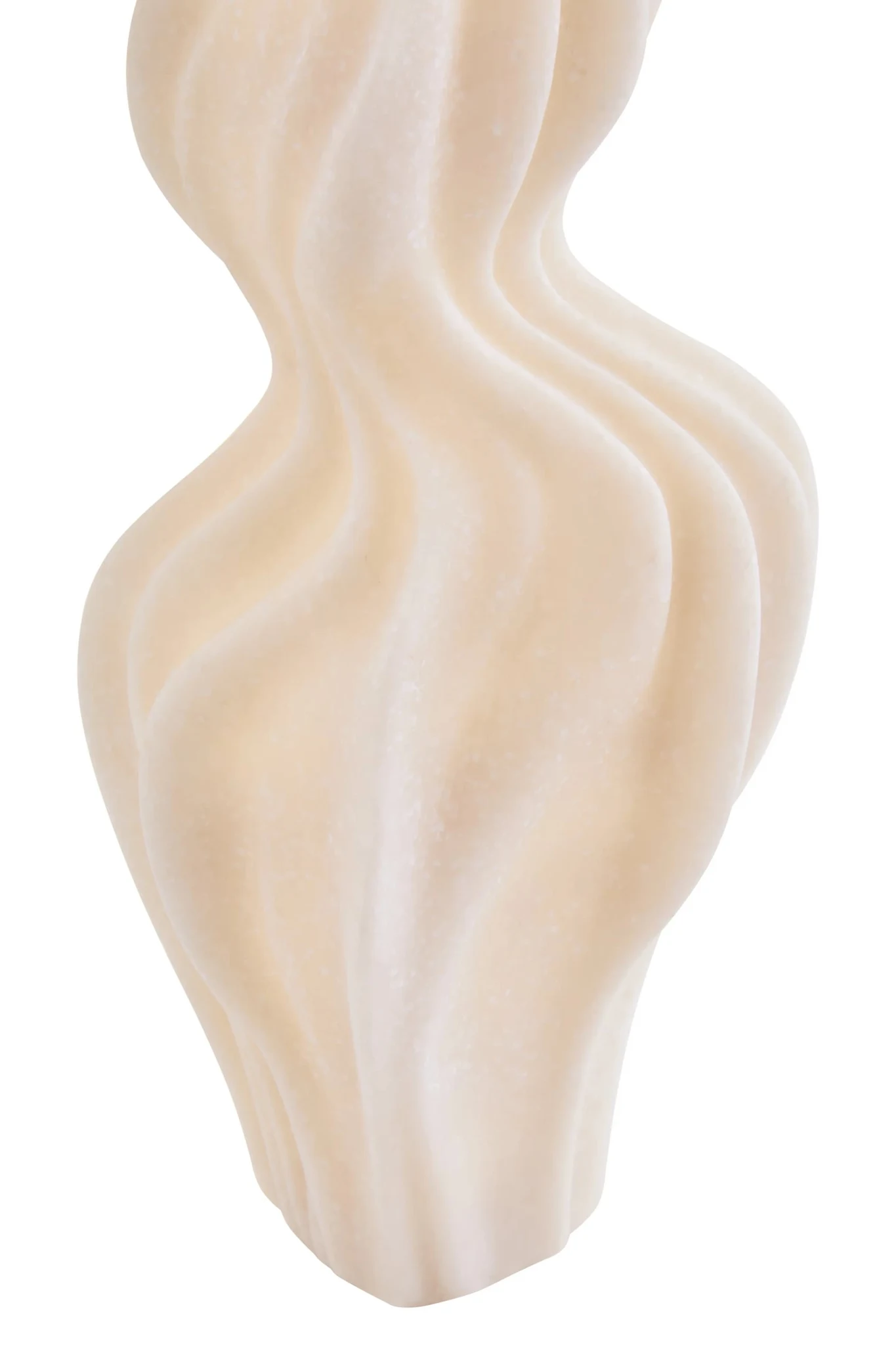 Broc White Marble Effect Organic Twist Vase - Vases, photo 8 of 8