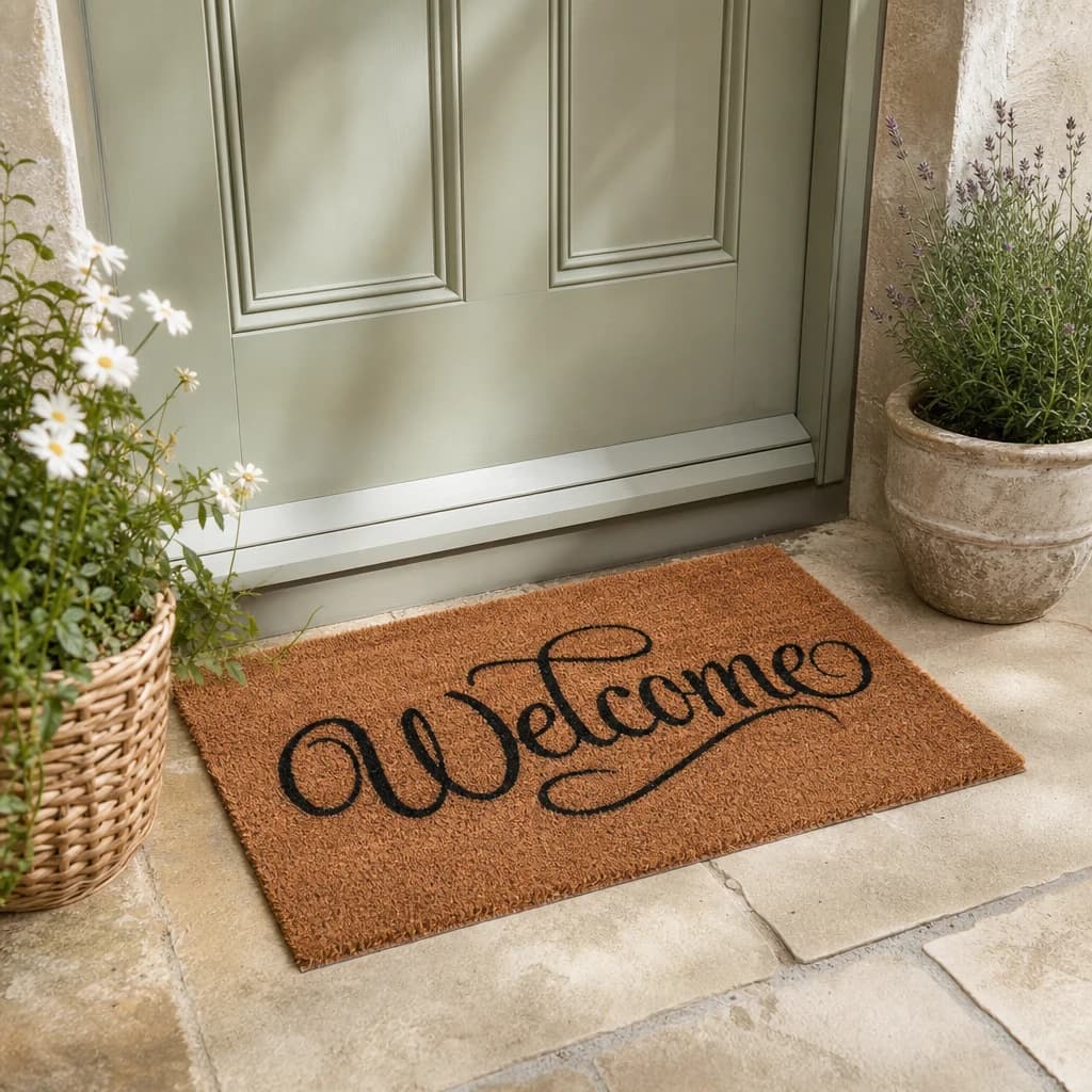 Filta Welcome Coir Doormat - Decorative, photo 1 of 2