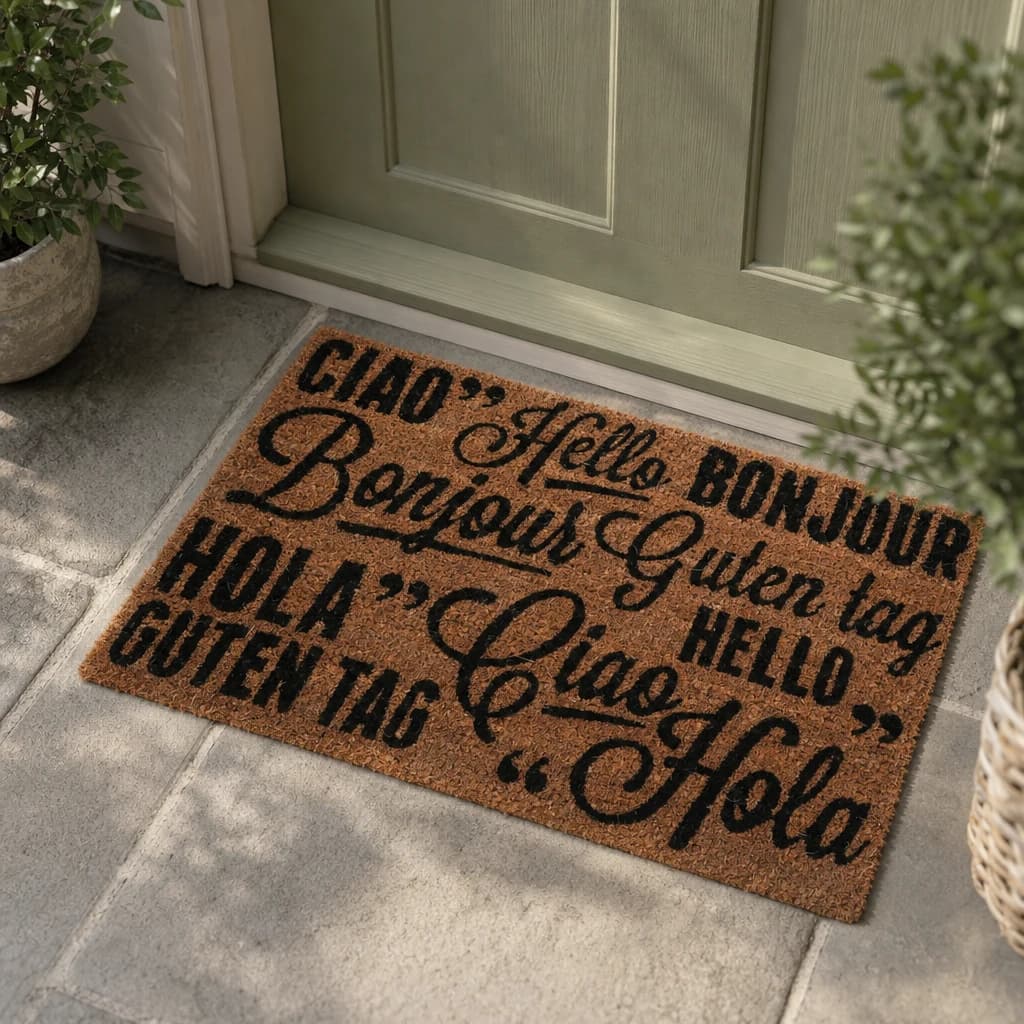 Coir Greetings Doormat - Decorative, photo 1 of 2