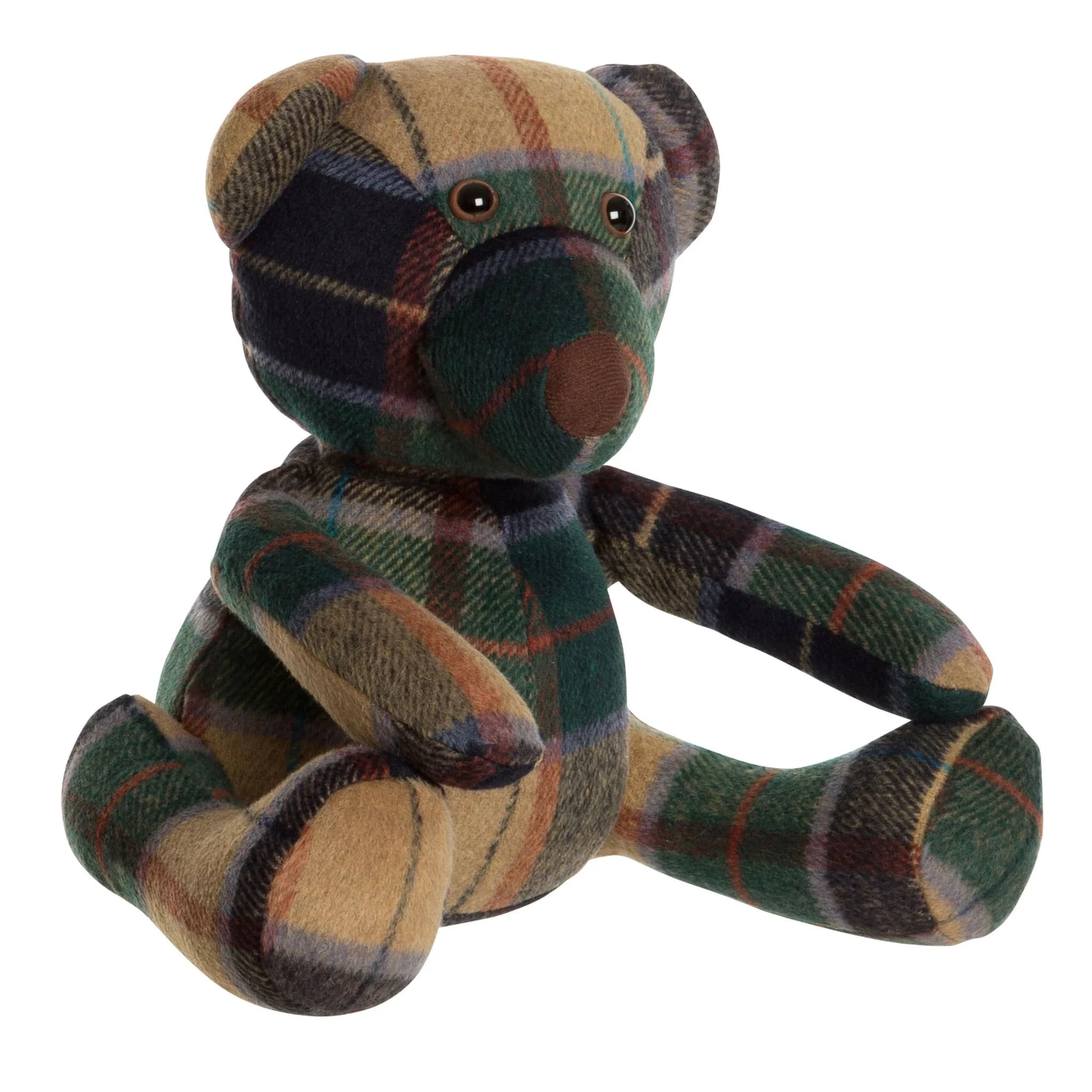 Bute Green Check Tartan Teddy Bear Door Stop - Decorative, photo 2 of 2