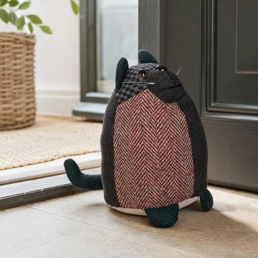 Bute Large Green Cat Door Stop - Decorative, photo 1 of 3
