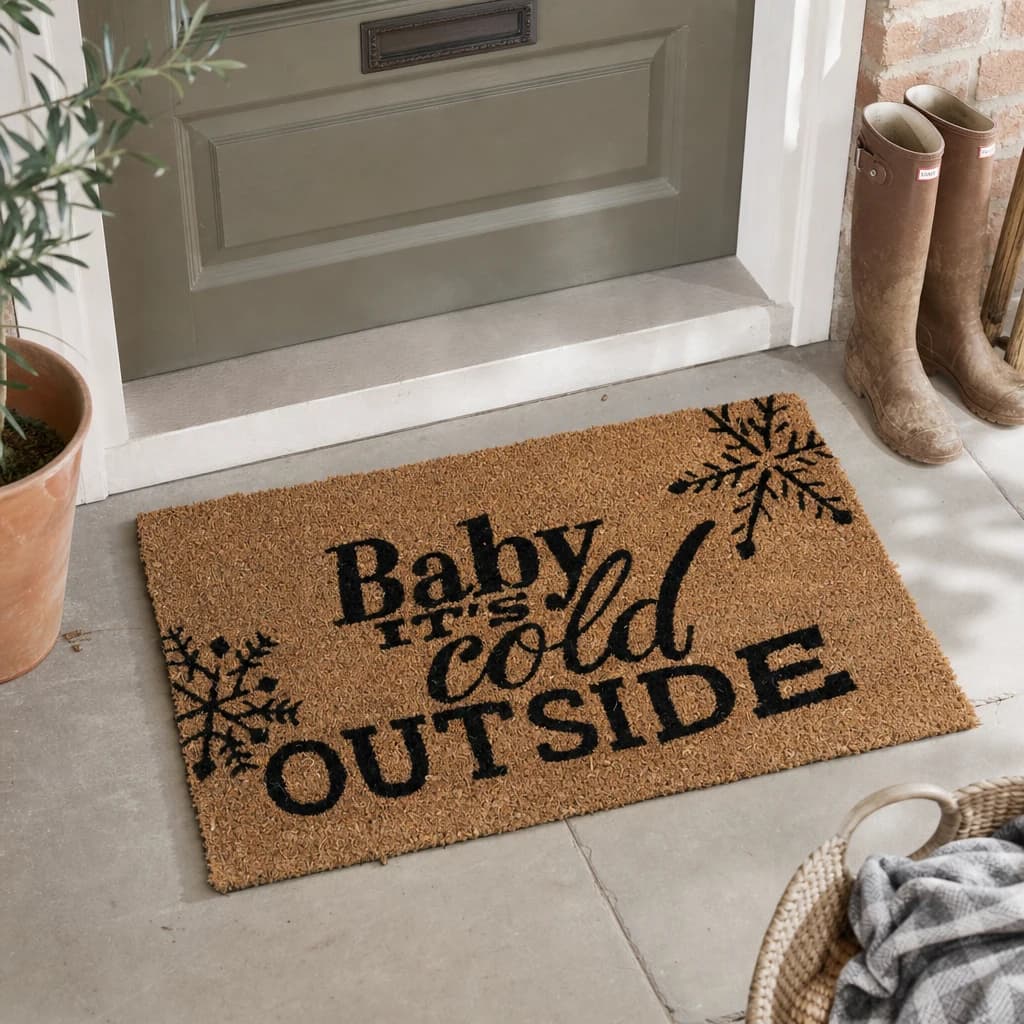 Filta Baby Its Cold Outside Coir Doormat - Decorative, photo 1 of 2