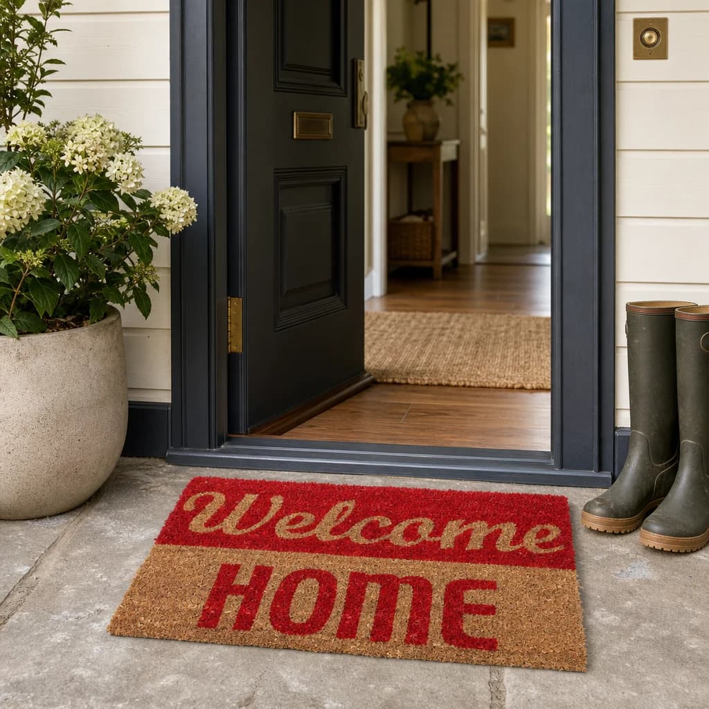 Filta Welcome Home Dual Colour Doormat - Decorative, photo 1 of 2