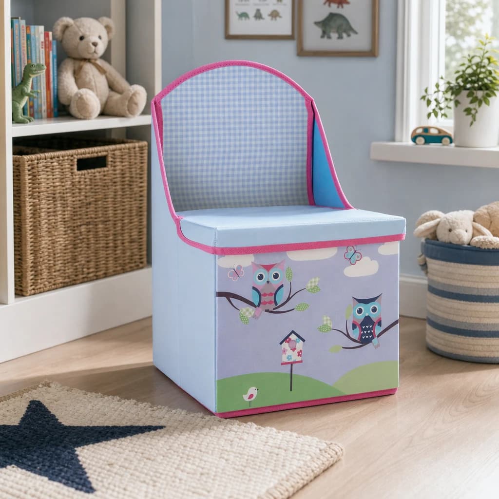 Kinderbox Childrens Owl Design Storage Seat - Decorative, photo 1 of 2