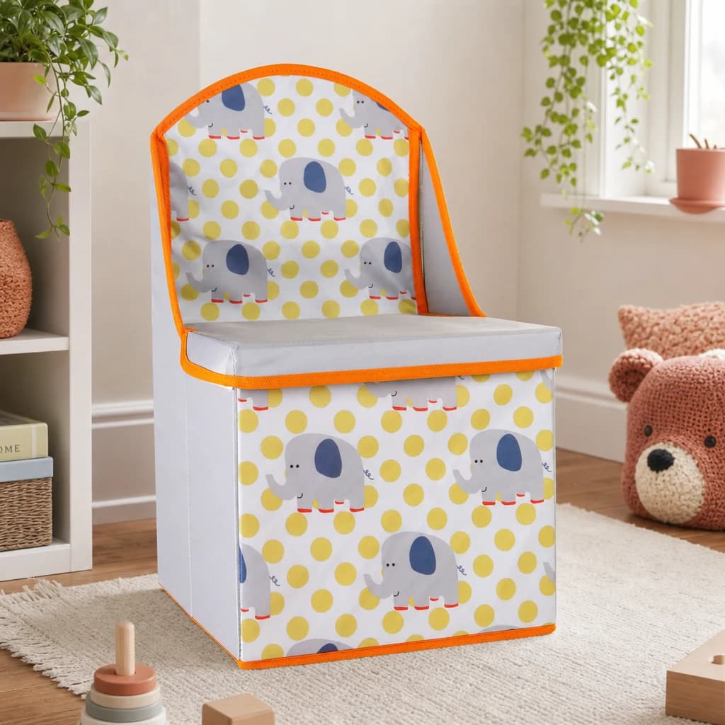 Kinderbox Childrens Elephant Design Kids Storage Seat - Decorative, photo 1 of 2
