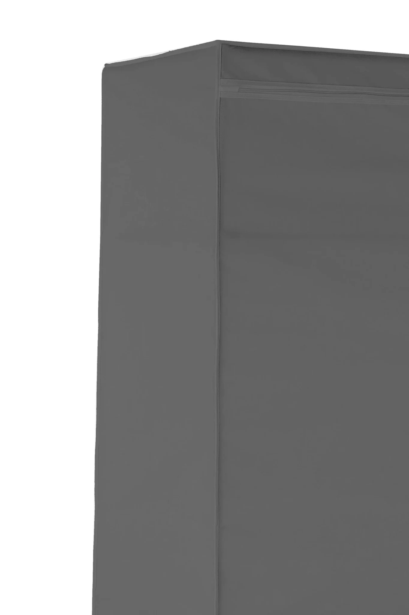 Dara Grey Fabric Wardrobe With Shelf - Bookcases & shelving, photo 8 of 8