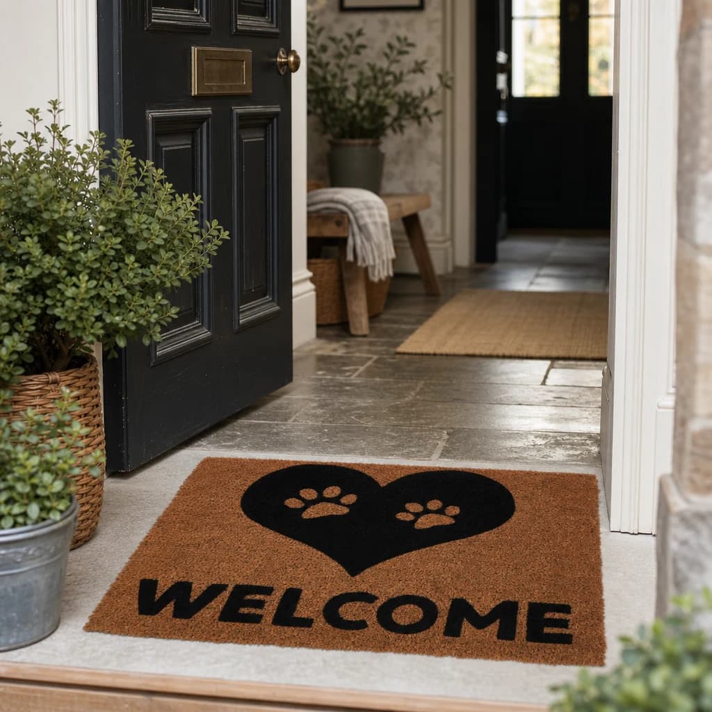 Filta Paw Heart Doormat - Decorative, photo 1 of 4