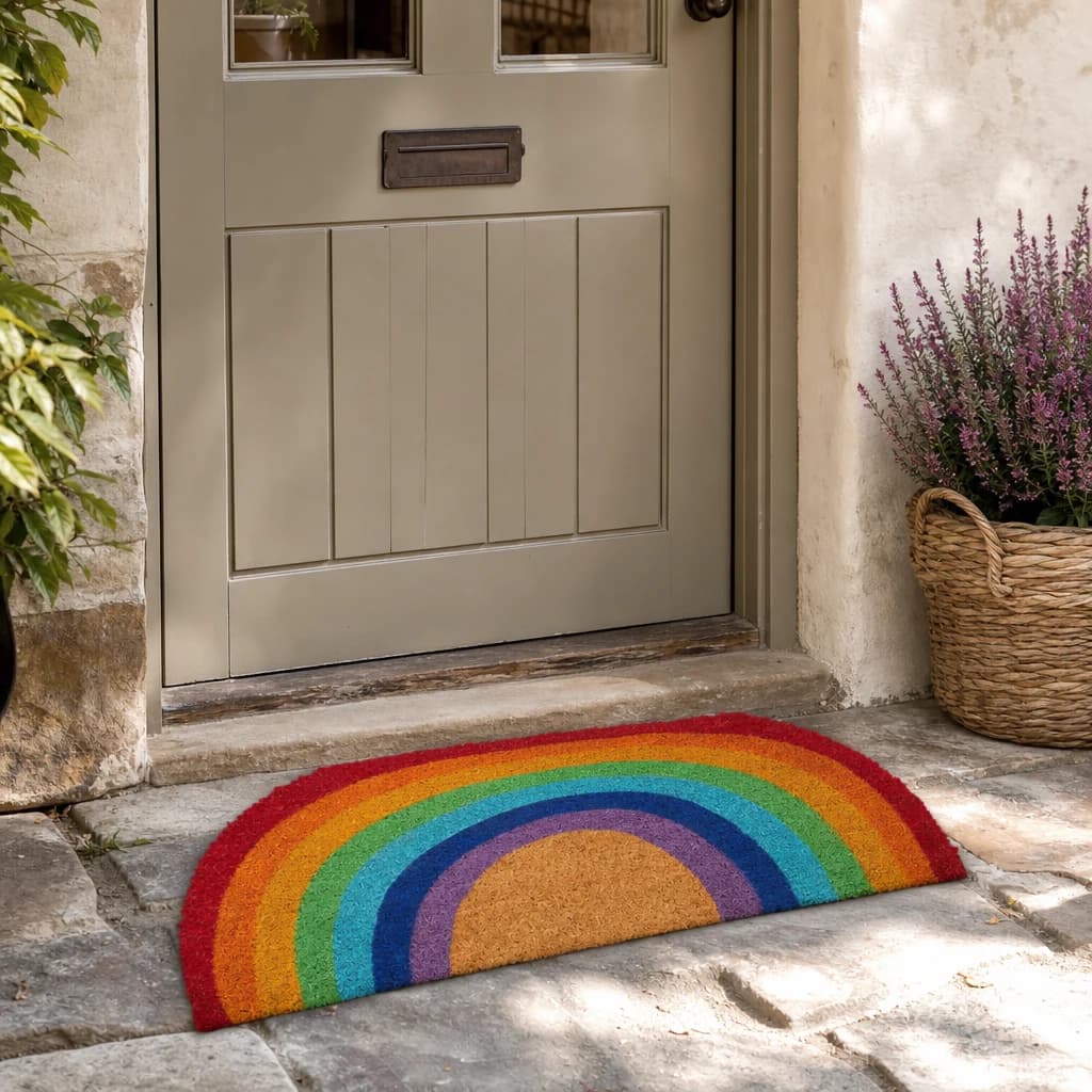 Filta Rainbow Coir Doormat - Decorative, photo 1 of 4