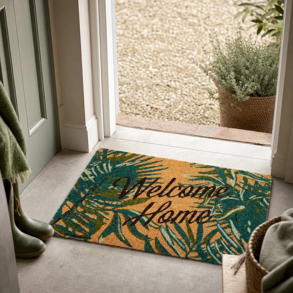 Filta Winter Palm Doormat - Decorative, photo 1 of 7