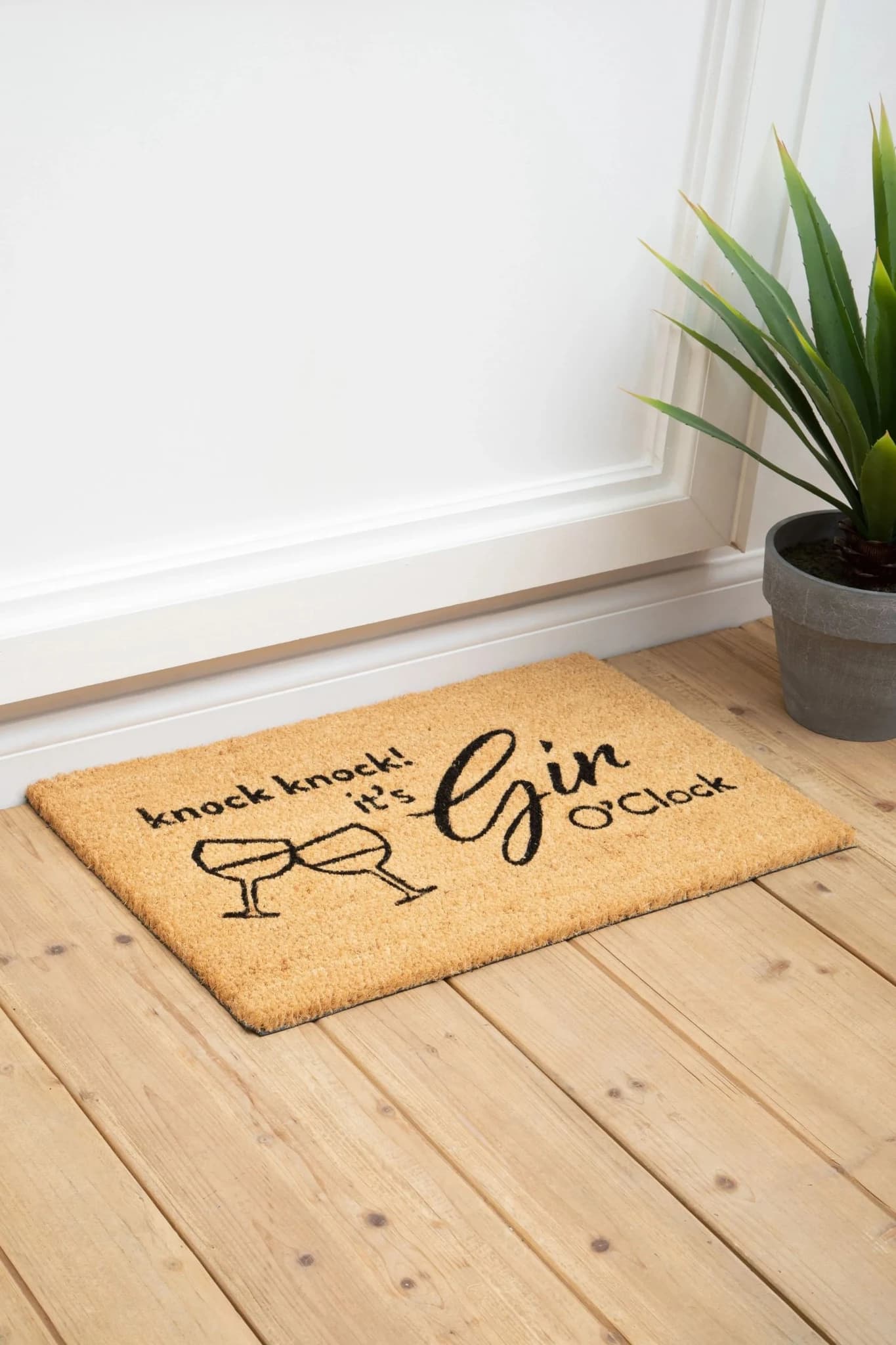 Filta Gin O Clock Coir Doormat - Decorative, photo 2 of 4