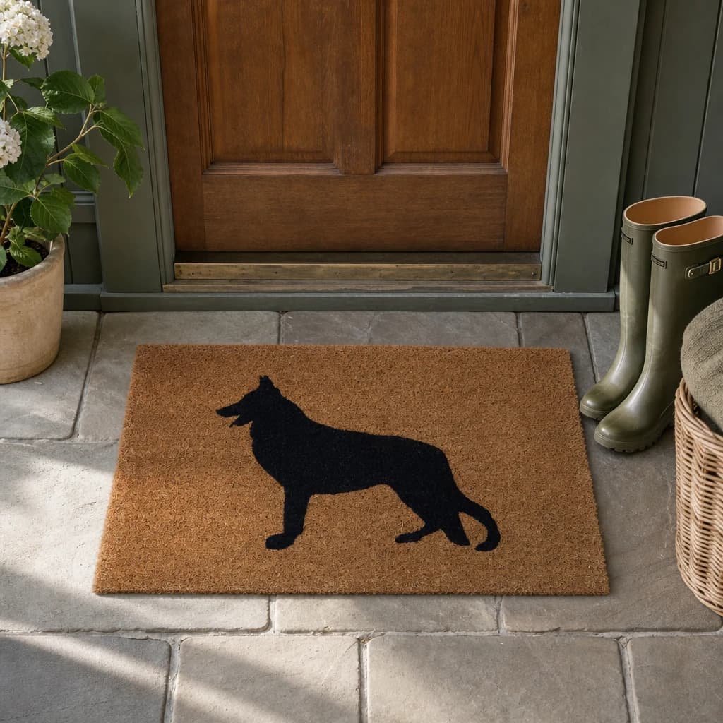 Filta German Shepherd Dog Coir Doormat - Decorative, photo 1 of 6