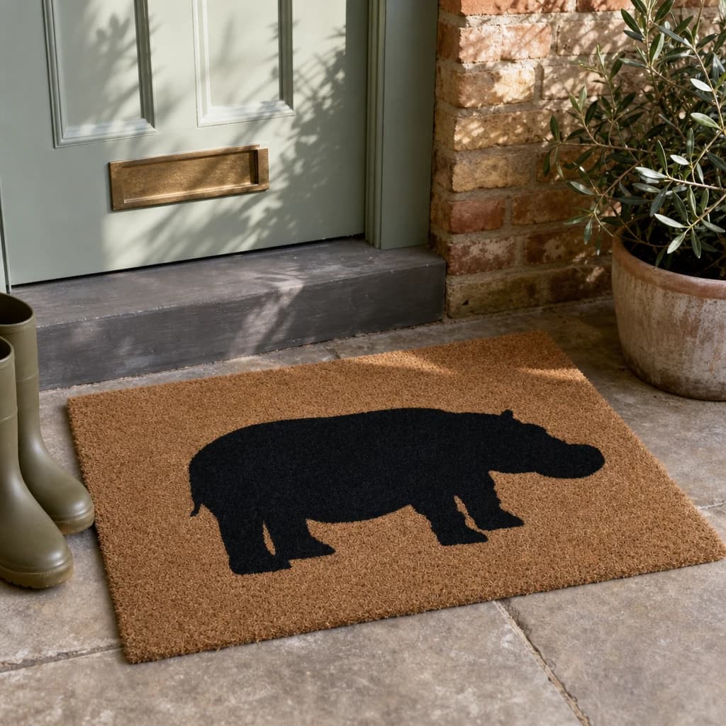 Filta Hippo Doormat - Decorative, photo 1 of 6