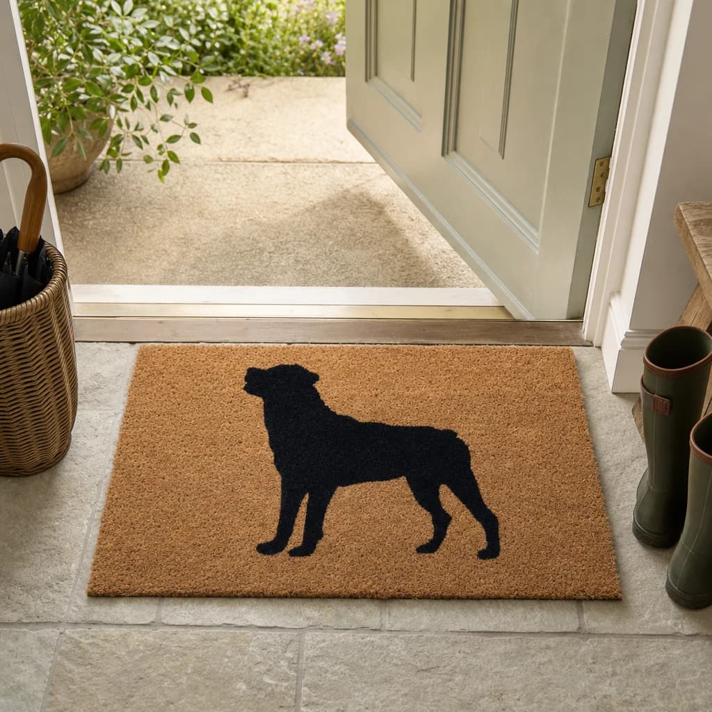 Filta Rottweiler Dog Coir Doormat - Decorative, photo 1 of 5