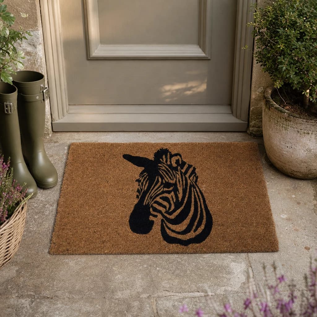 Filta Zebra Face Doormat - Decorative, photo 1 of 5