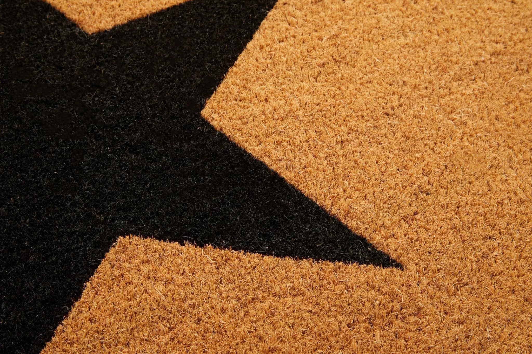 Filta Black Star Extra Large Coir Doormat - Decorative, photo 4 of 5