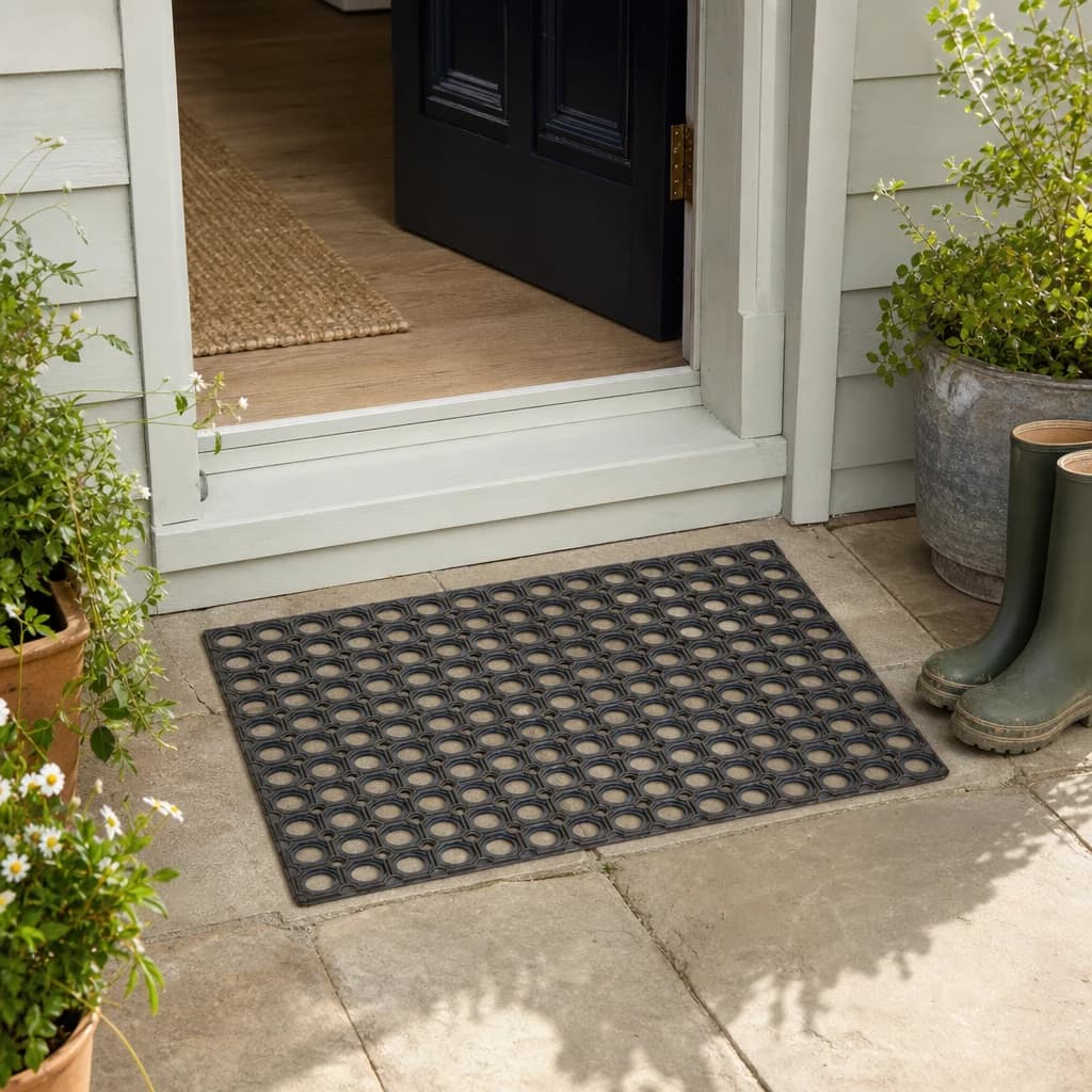 Filta Rubber Doormat With Holes - Decorative, photo 1 of 4