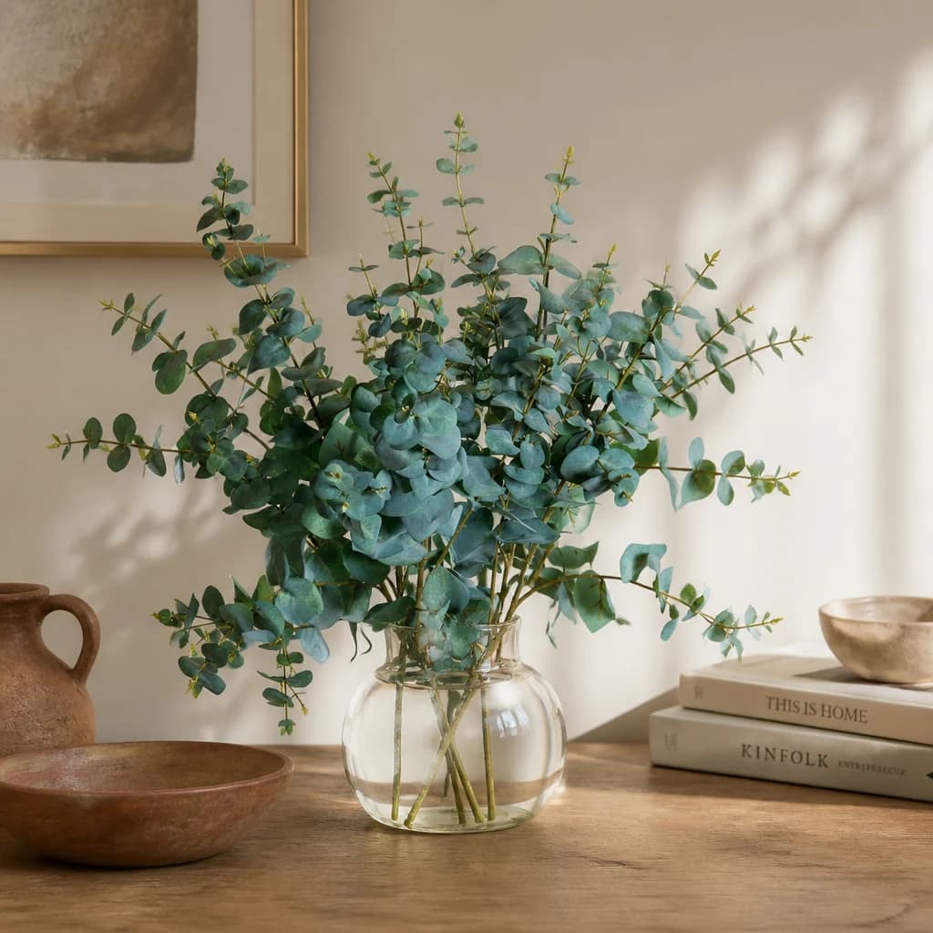 Variegated Eucalyptus — Pack of 3 - Artificial plants & flowers, photo 1 of 5