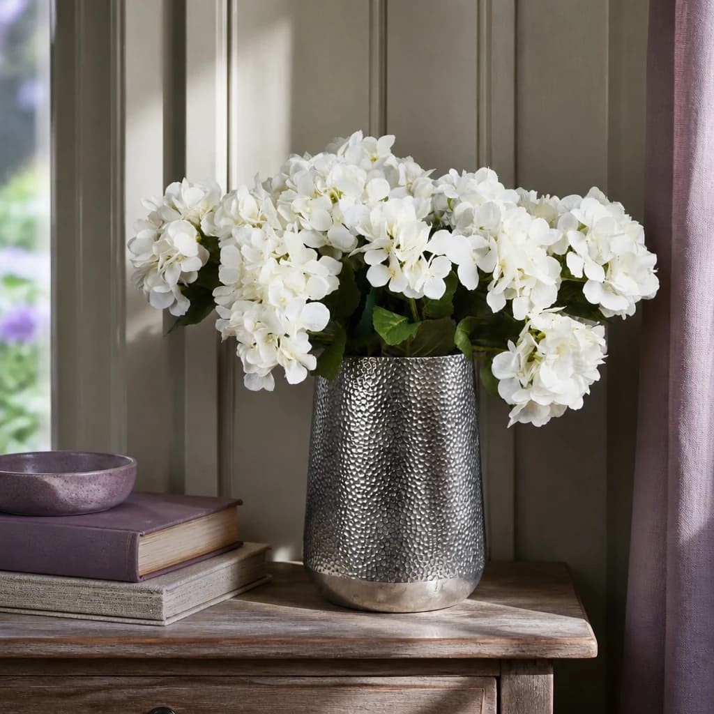 White Hydrangea Bouquet — Pack of 3 - Artificial plants & flowers, photo 1 of 5